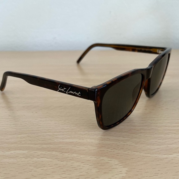 Saint Laurent Accessories - Saint Laurent Brown Tortoiseshell Havana Grey Lens Sunglasses BNWOT Unisex Paris